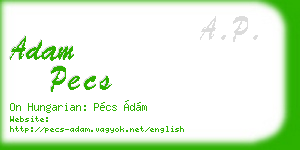 adam pecs business card